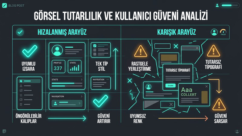 Görsel tutarlılık ve kullanıcı güveni arasındaki ilişki analizi