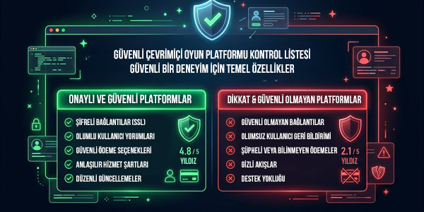 Güvenli online oyun platformu seçimi